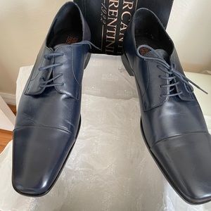 Mercanti Fiorentini NEW Navy Men Cap Toe Oxfords